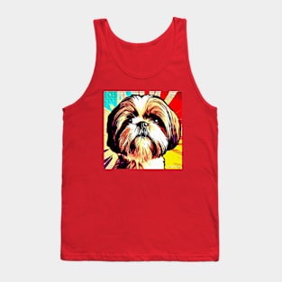 Shih Tzu pop art Tank Top